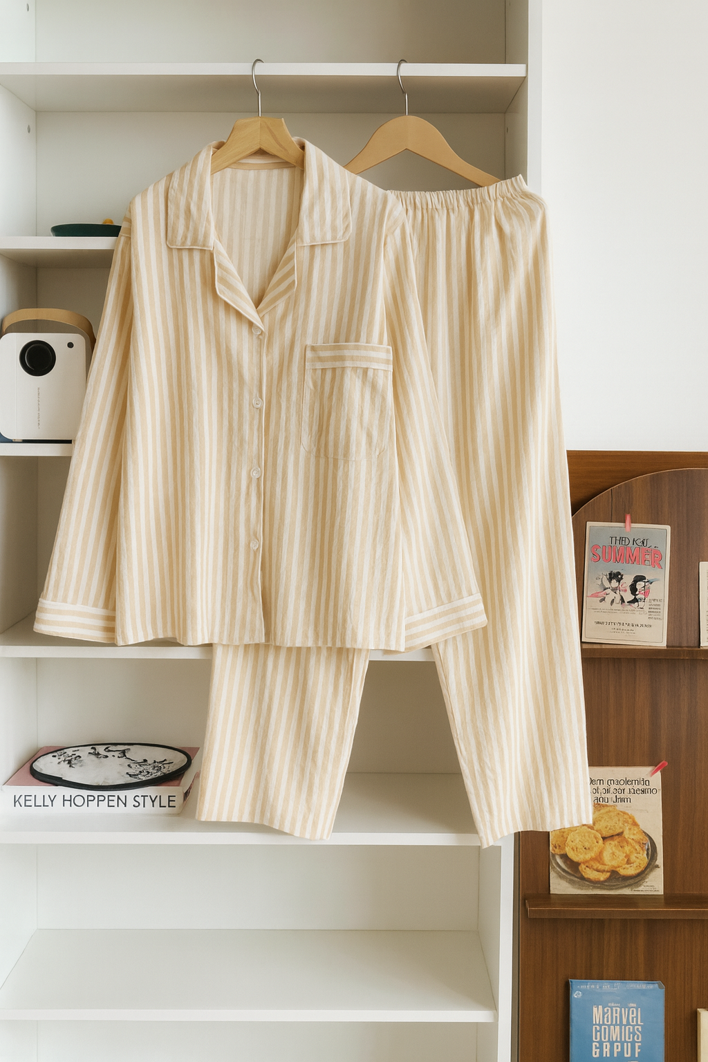 Pyjama rayé ultra-doux L’ensemble cosy qui transforme ton rituel du soir