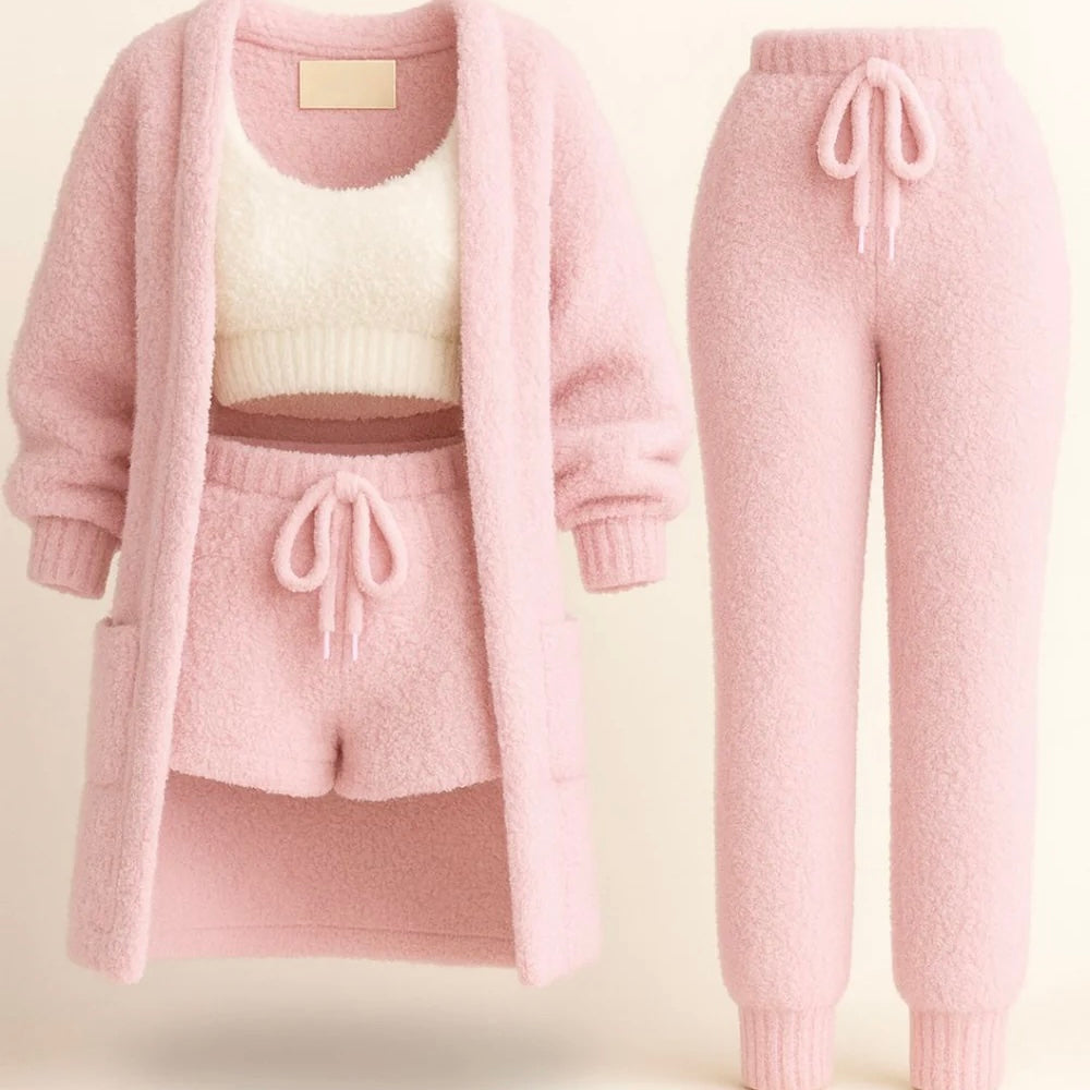 Ensemble Pyjama Femme 4 pièces Douceur & Confort au Quotidien