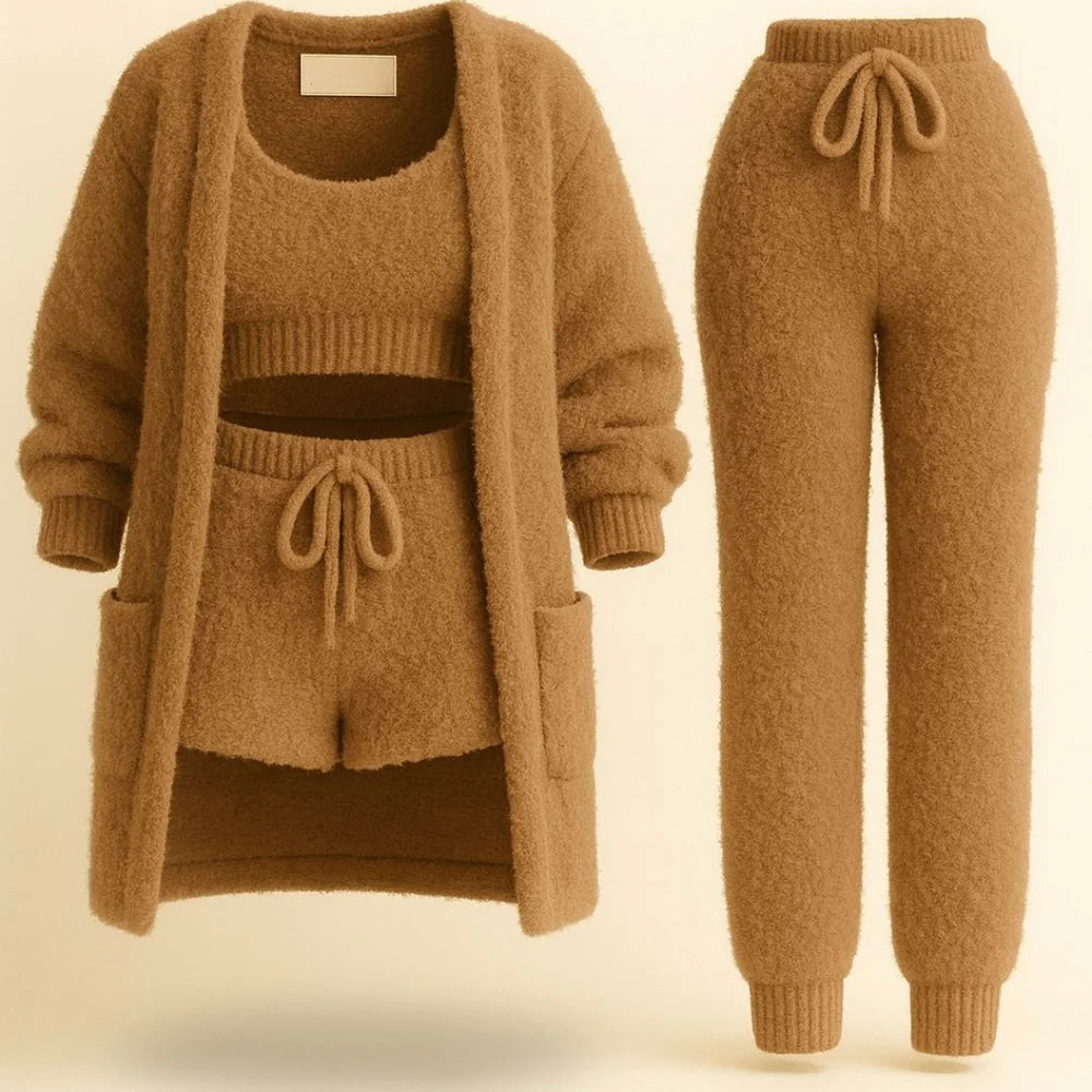 Ensemble Pyjama Femme 4 pièces Douceur & Confort au Quotidien