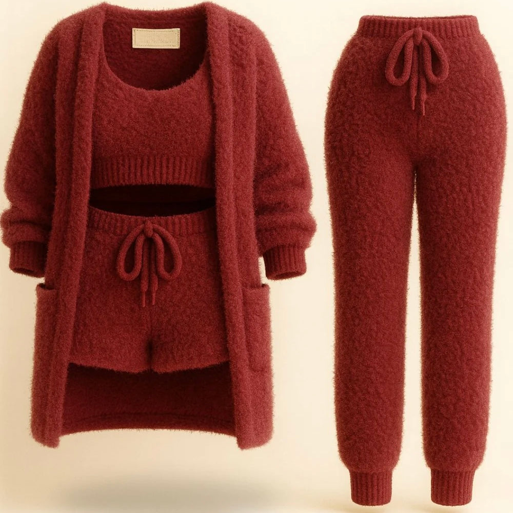 Ensemble Pyjama Femme 4 pièces Douceur & Confort au Quotidien