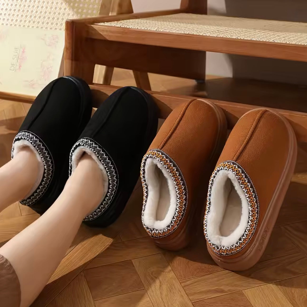 Pantoufles Cocooning Douceur d’Hiver