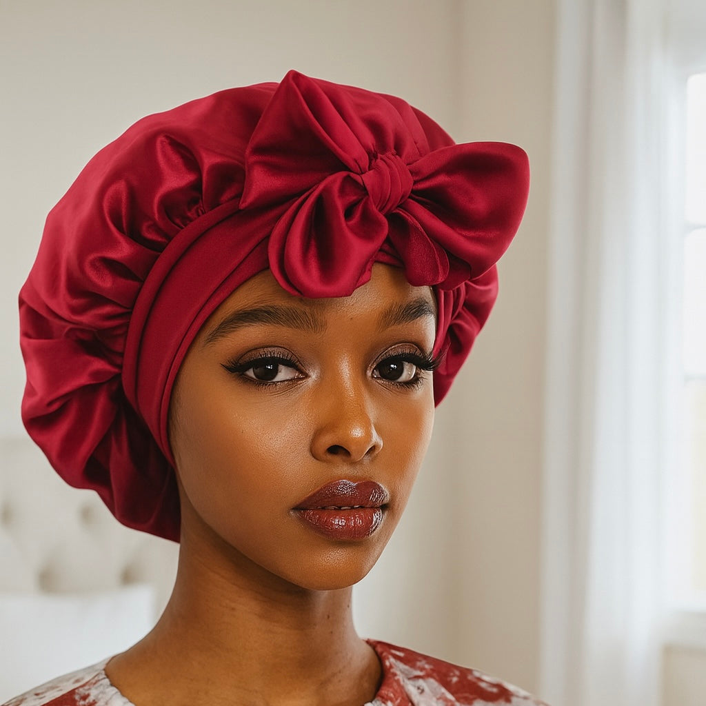 Le Bonnet en Satin Votre Rituel Douceur du Soir