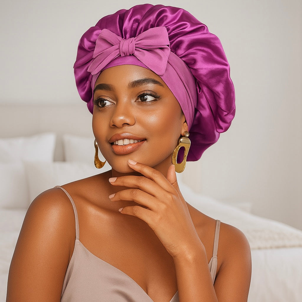 Le Bonnet en Satin Votre Rituel Douceur du Soir