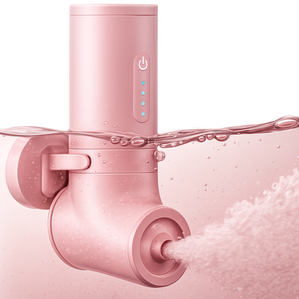 Machine à Mousse Spa Automatique pour Baignoire Générateur de Bulles Rechargeable IP67