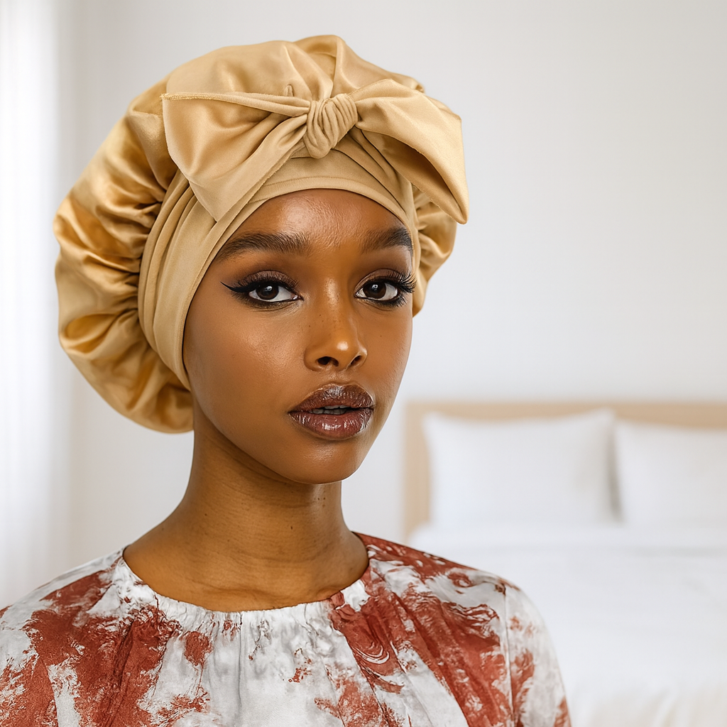 Le Bonnet en Satin Votre Rituel Douceur du Soir