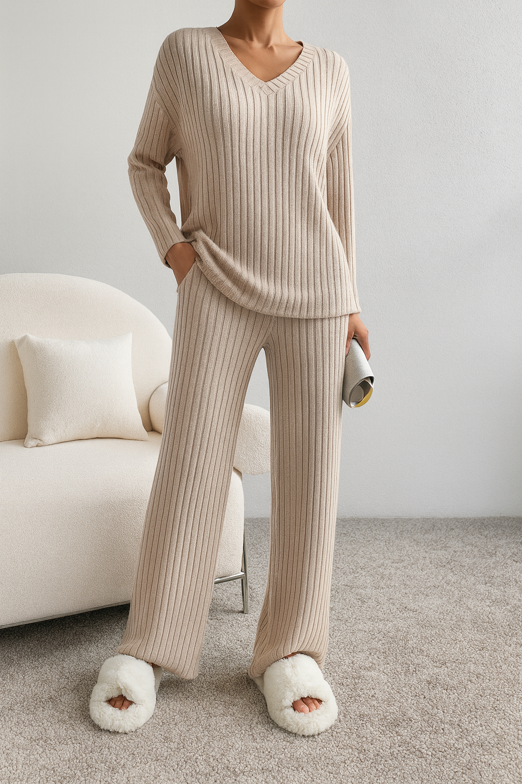 Pyjama Ensemble Tricoté Cosy Votre Nouveau Rituel du Soir