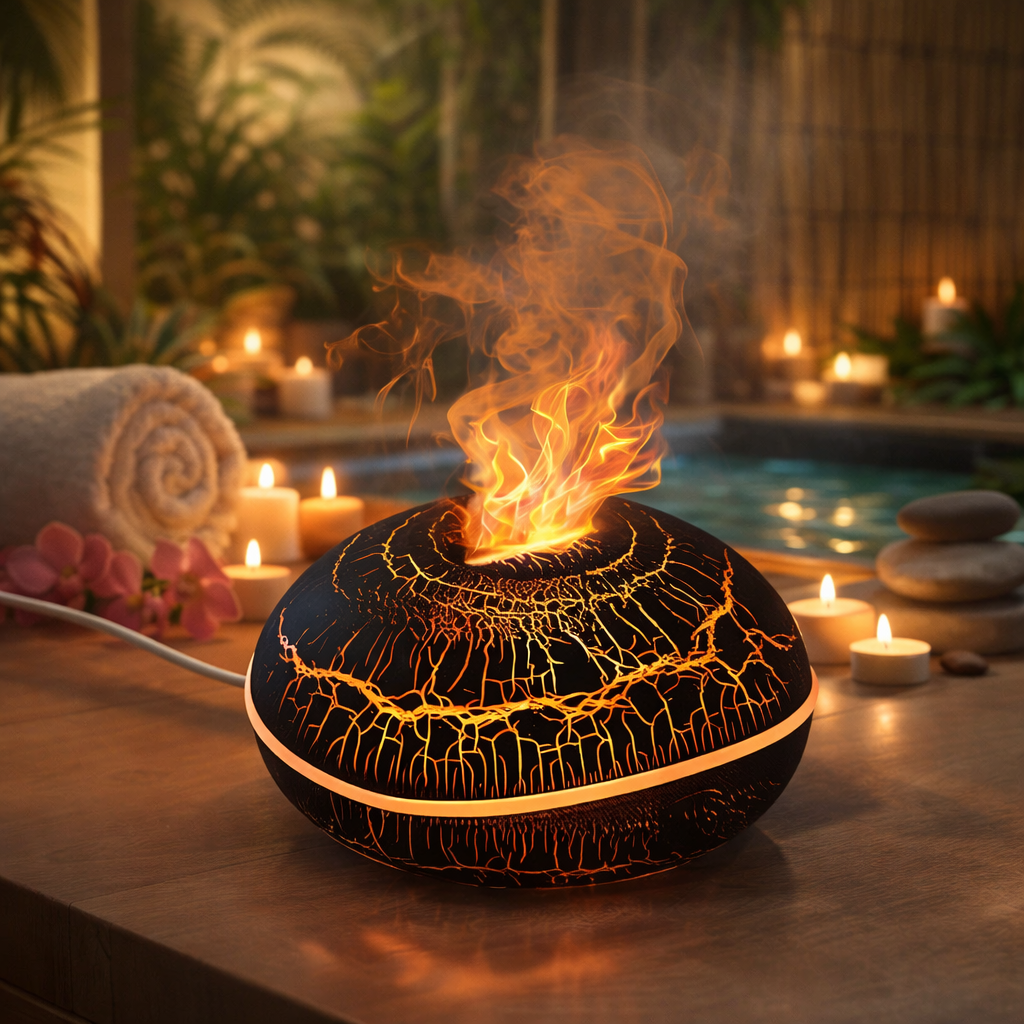 Diffuseur & humidificateur ultrasonique d’huiles essentielles