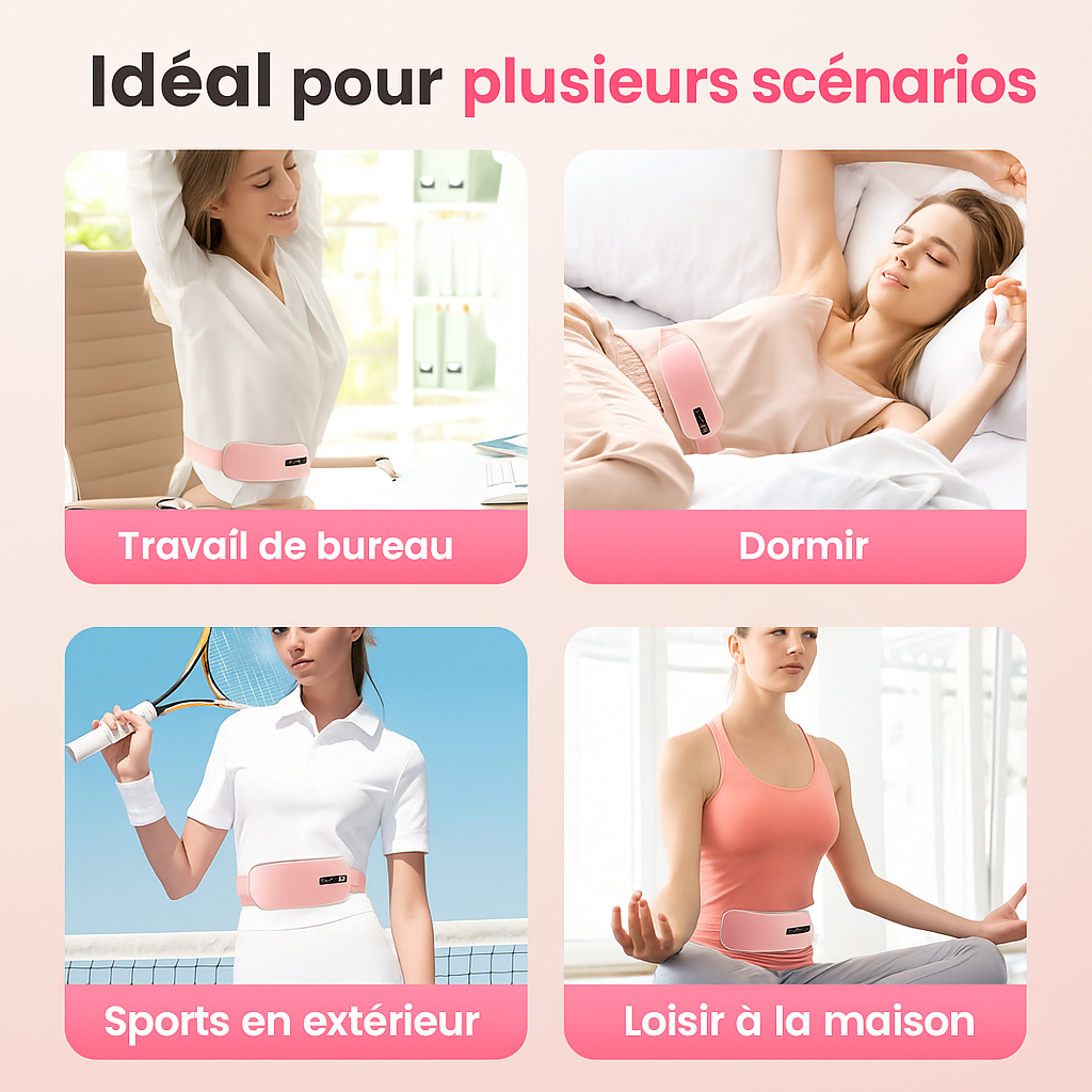 Ceinture Chauffante Relaxante – Chaleur douce & confort au quotidien