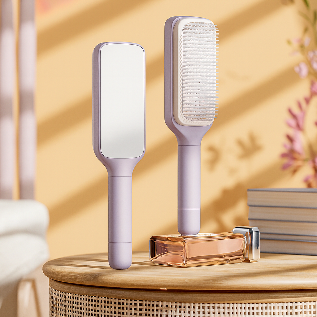 BROSSE À CHEVEUX ROTATIVE AUTONETTOYANTE