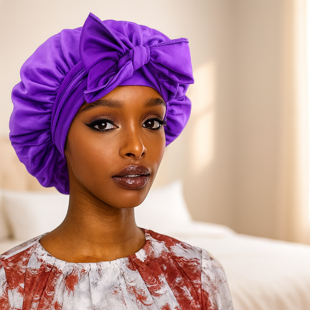 Le Bonnet en Satin Votre Rituel Douceur du Soir