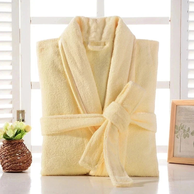 Peignoir de Bain pour Femme Extra Moelleux  Collection LUXE 100% Coton 500 g/m²