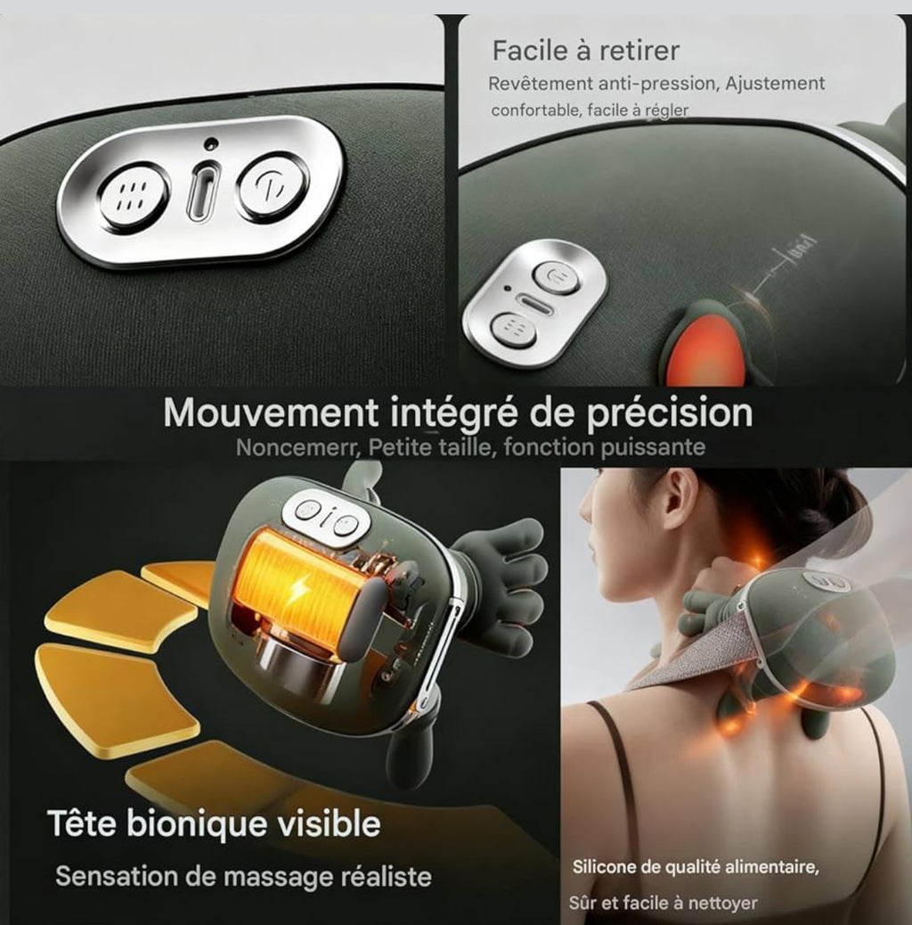 Masseur Cervical Chauffant Votre Instant Détente, Pour Elle & Pour Lui