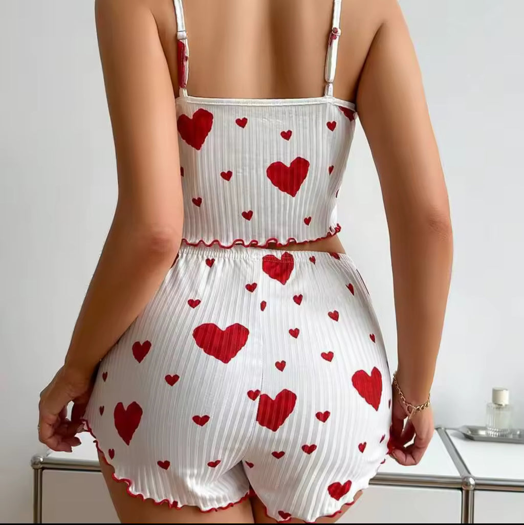 Ensemble Pyjama Cœur Doux, Léger et Ultra Féminin