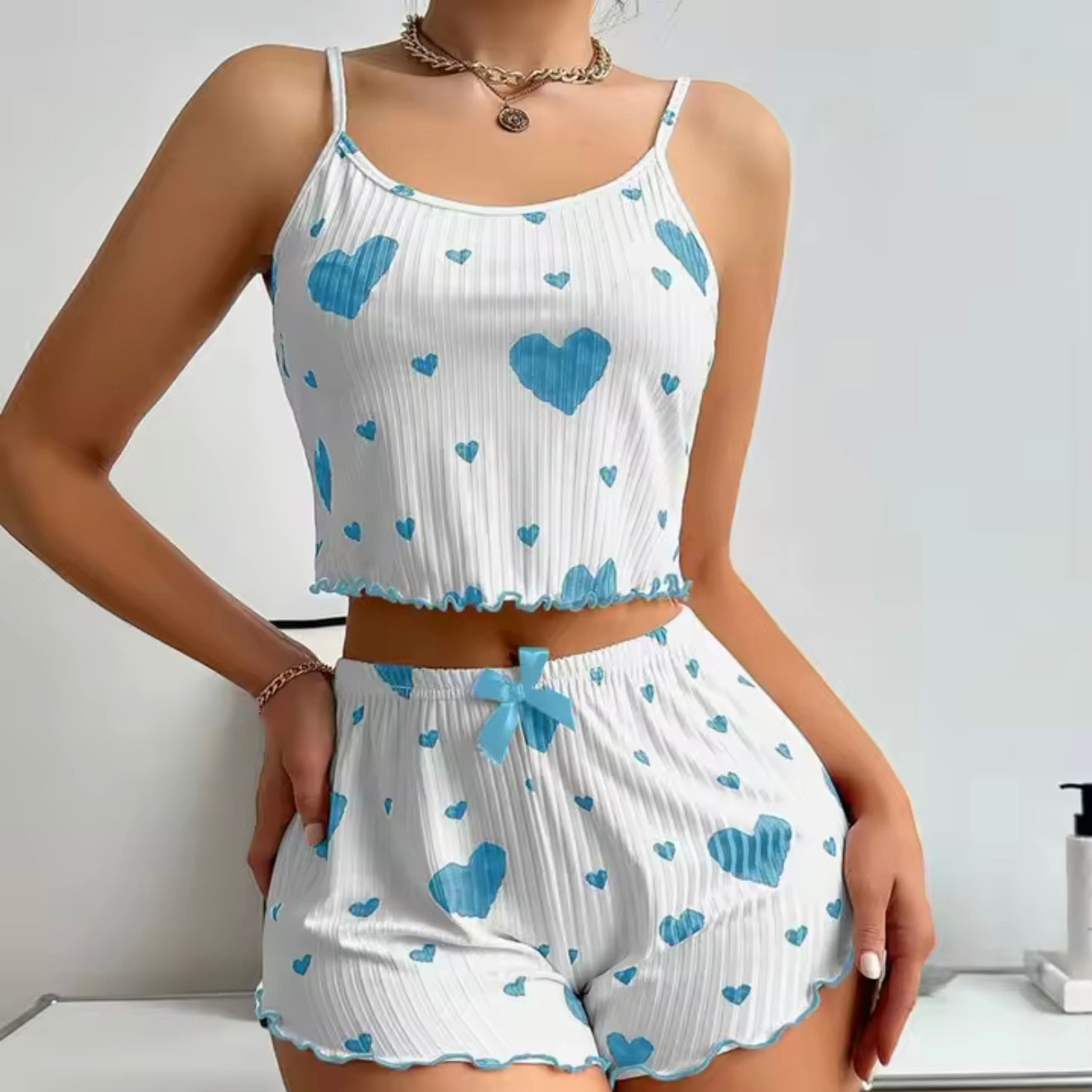 Ensemble Pyjama Cœur Doux, Léger et Ultra Féminin