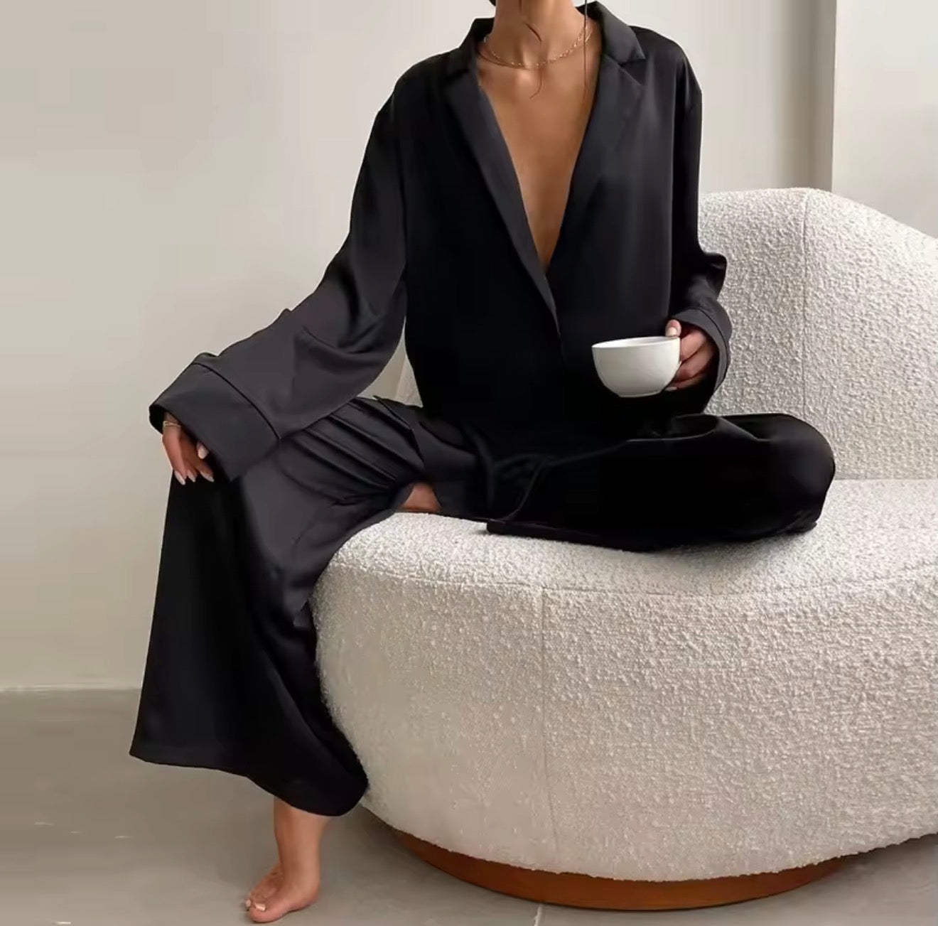 Ensemble Satiné Cocoon L’élégance douce pour vos soirées détente