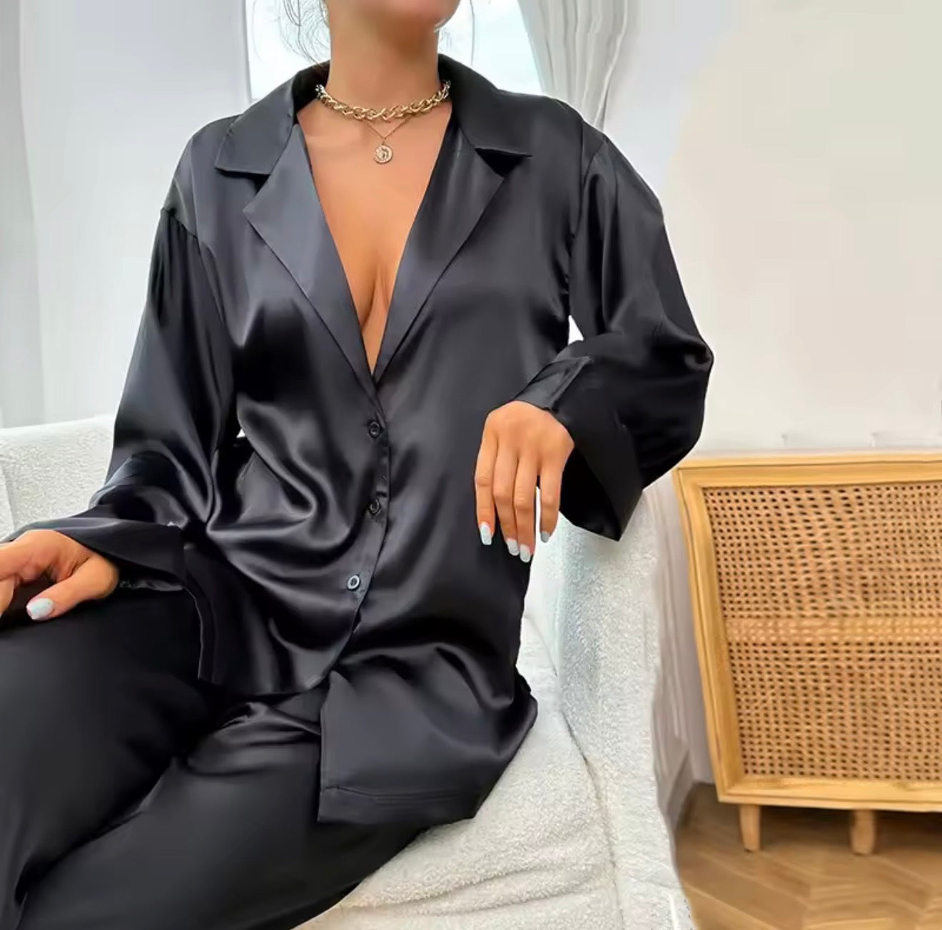 Ensemble Satiné Cocoon L’élégance douce pour vos soirées détente