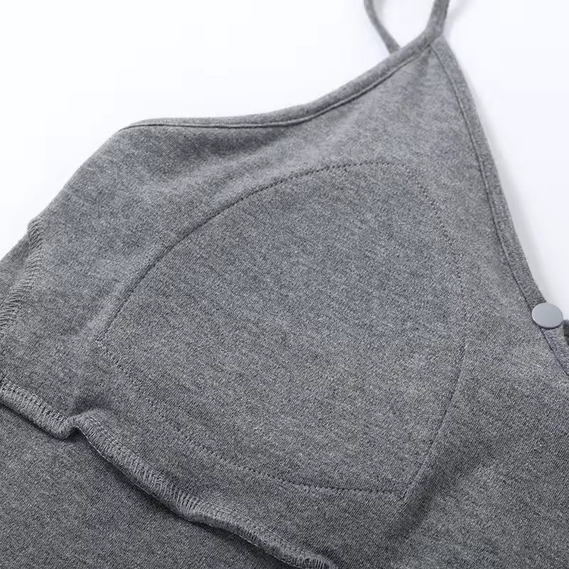 Pyjama Confort Maternité & Allaitement Ensemble 3 Pièces en Coton Doux