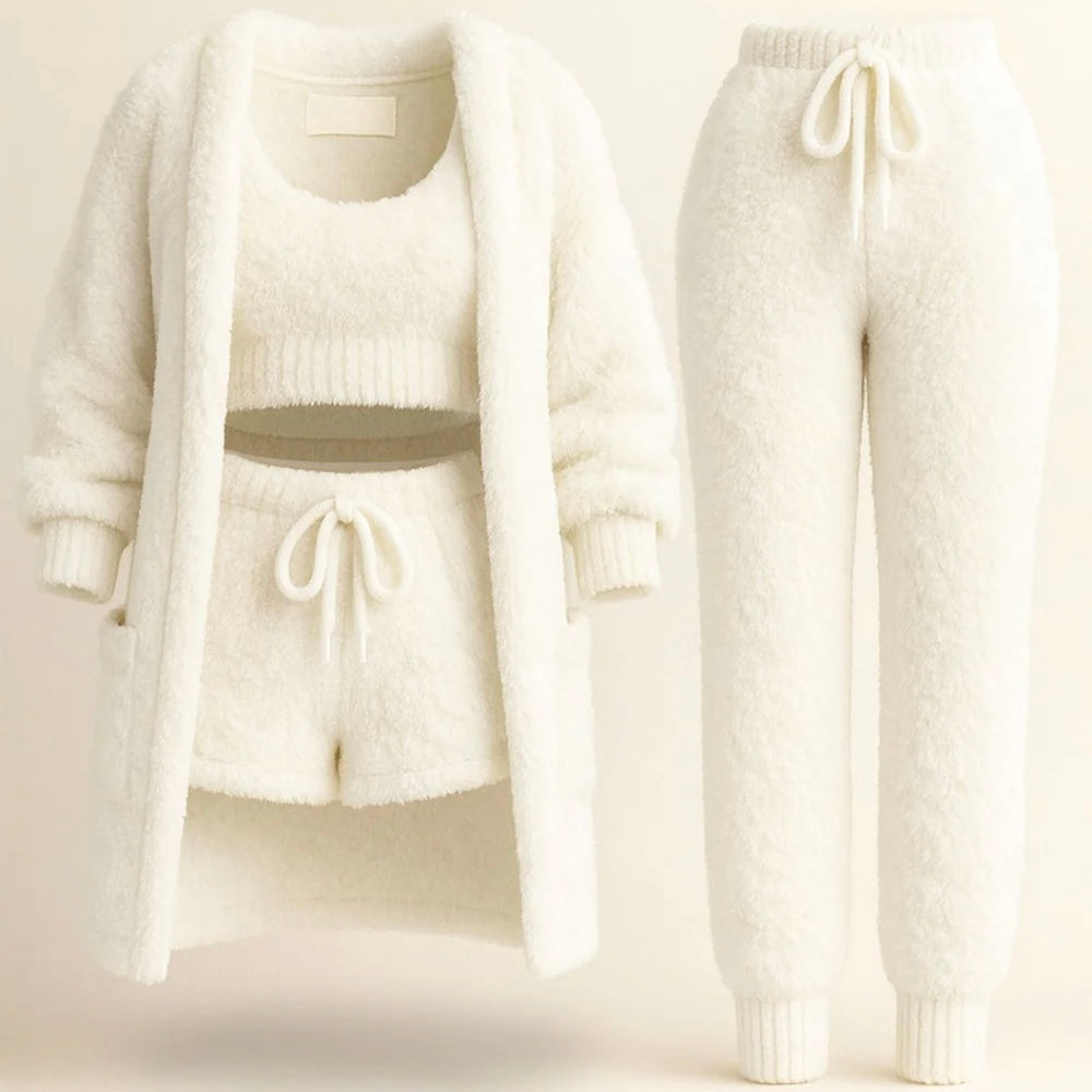 Ensemble Pyjama Femme 4 pièces Douceur & Confort au Quotidien