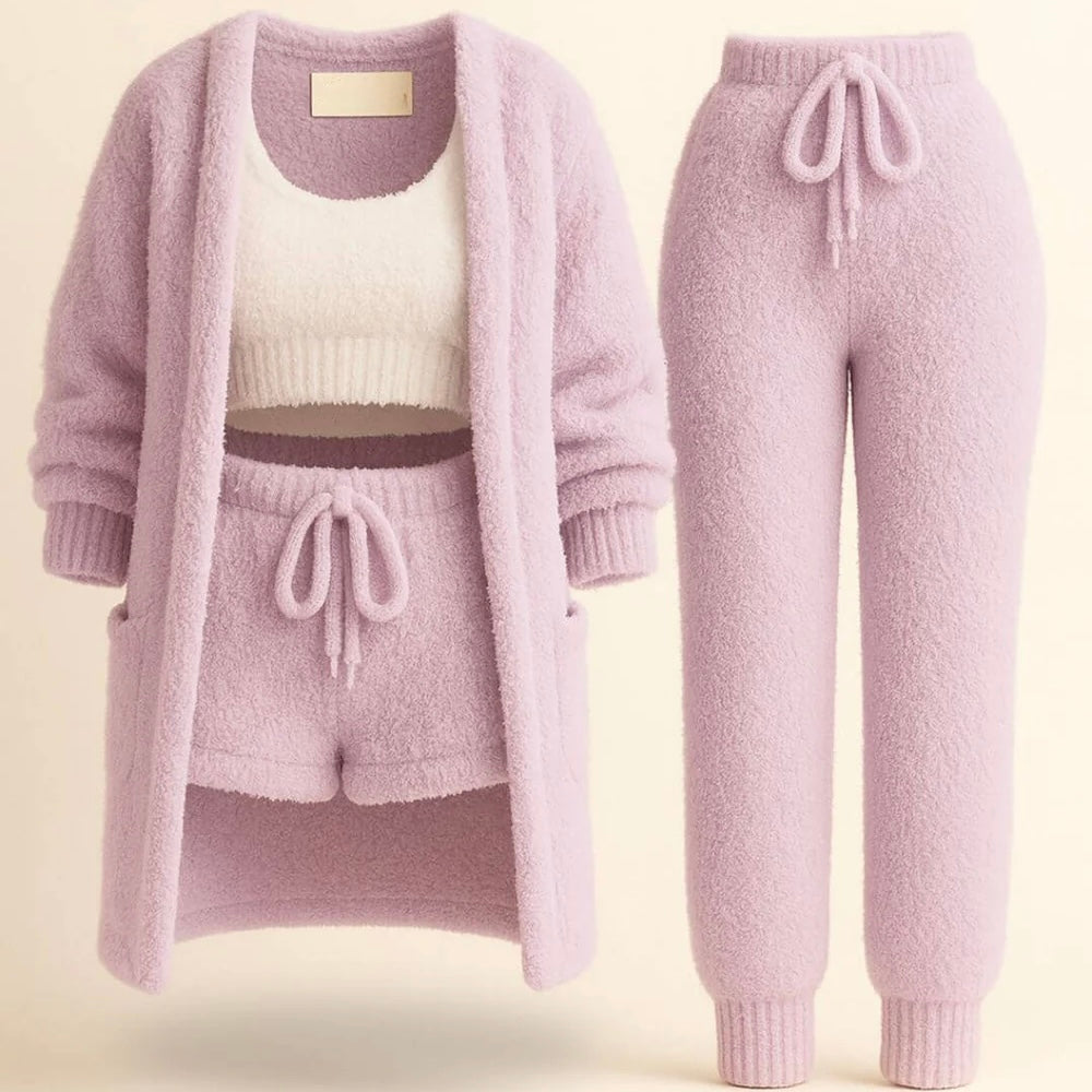 Ensemble Pyjama Femme 4 pièces Douceur & Confort au Quotidien