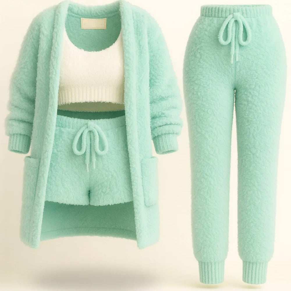 Ensemble Pyjama Femme 4 pièces Douceur & Confort au Quotidien